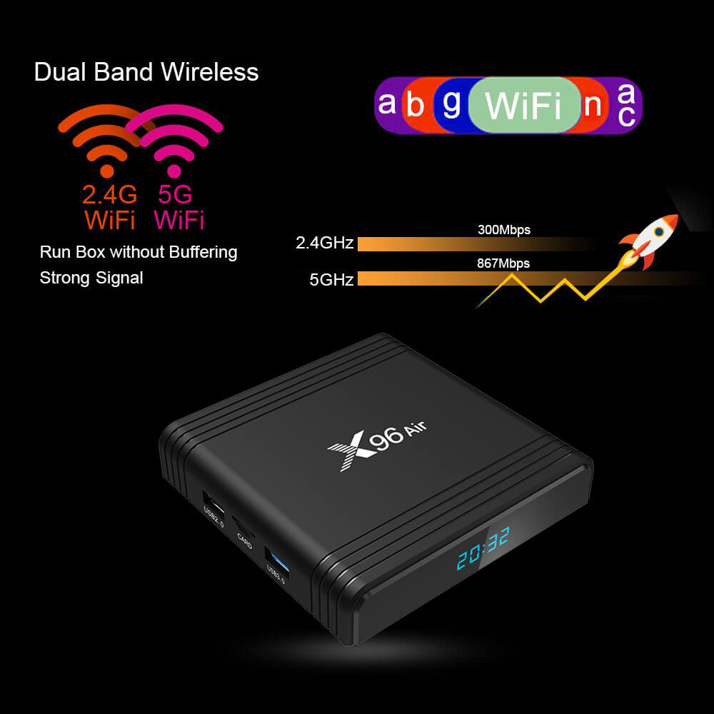 android tv box with dual wifi