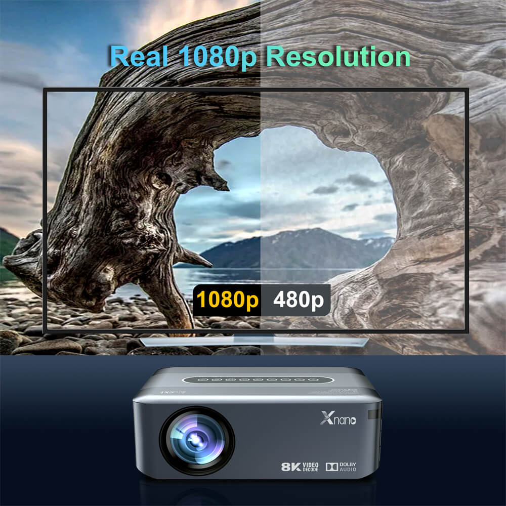 small portable 1080p 4k hd led home movie projector