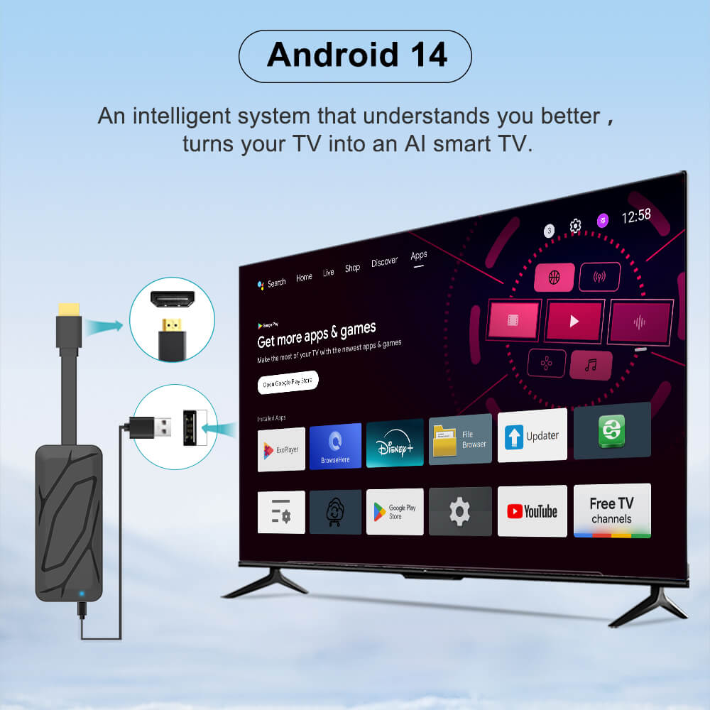 amlogic s905x5m android 14 tv stick
