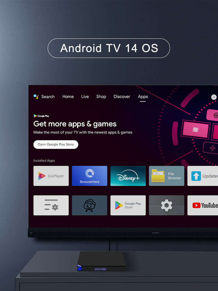 amlogic s905x5m android tv 14 os tv box